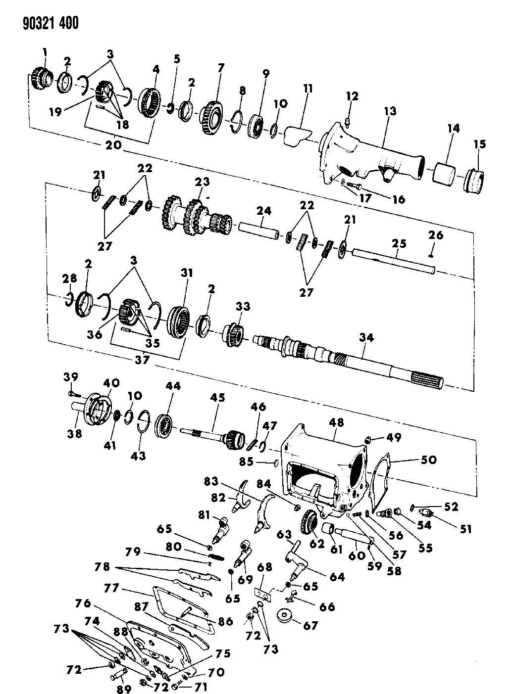 Chrysler a833 transmission parts #4