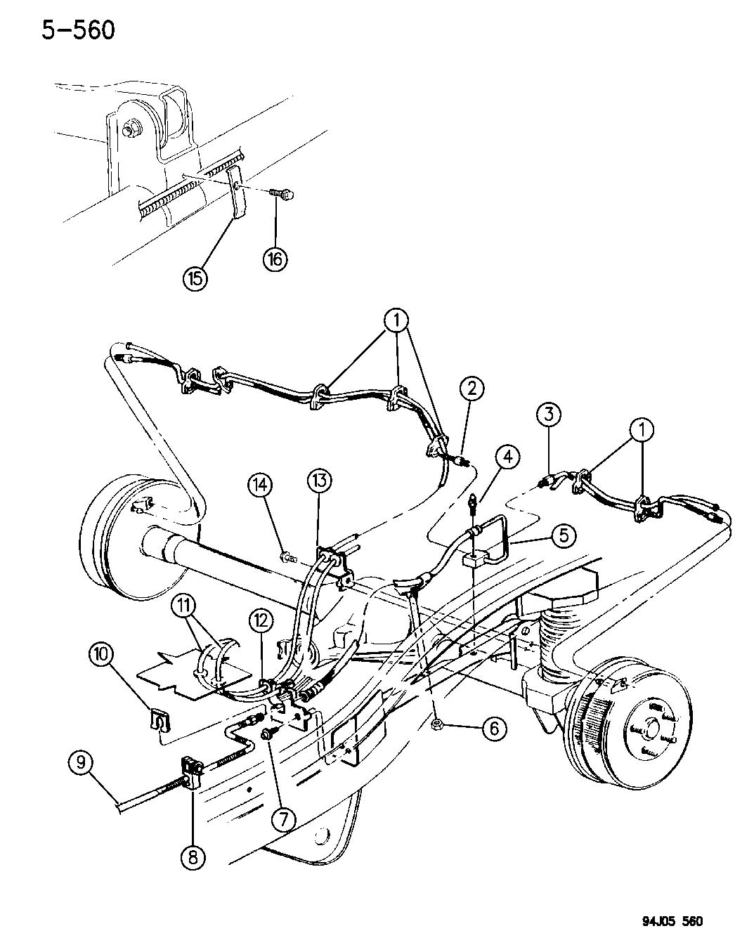 Jeep cherokee rear brake line #5