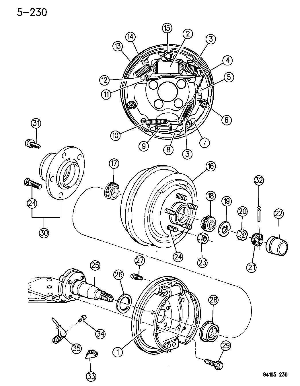 Jeep Cherokee Drum Brake Diagram