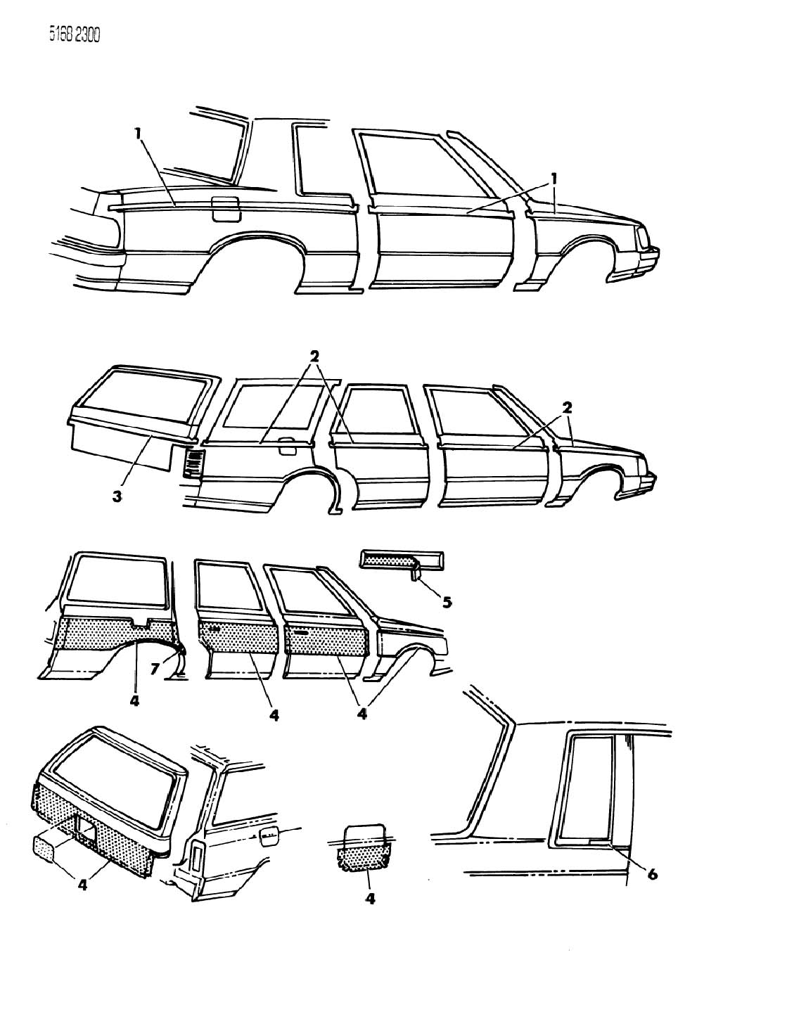 Chrysler lebaron decals