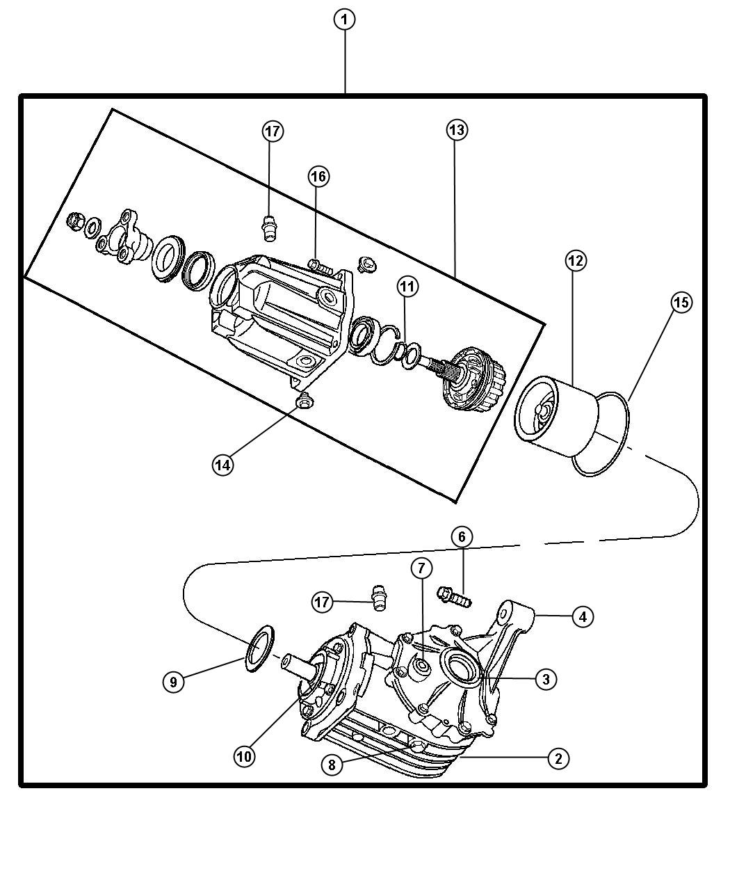 2004 Chrysler pacifica rear axle seal #5