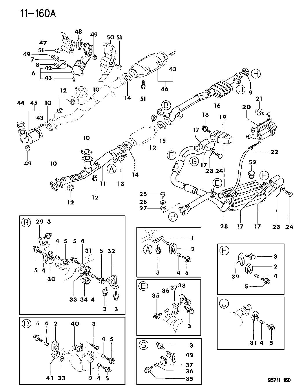 Dodge Caravan Bolt. Hex flange head. M8x12. California, exhaust