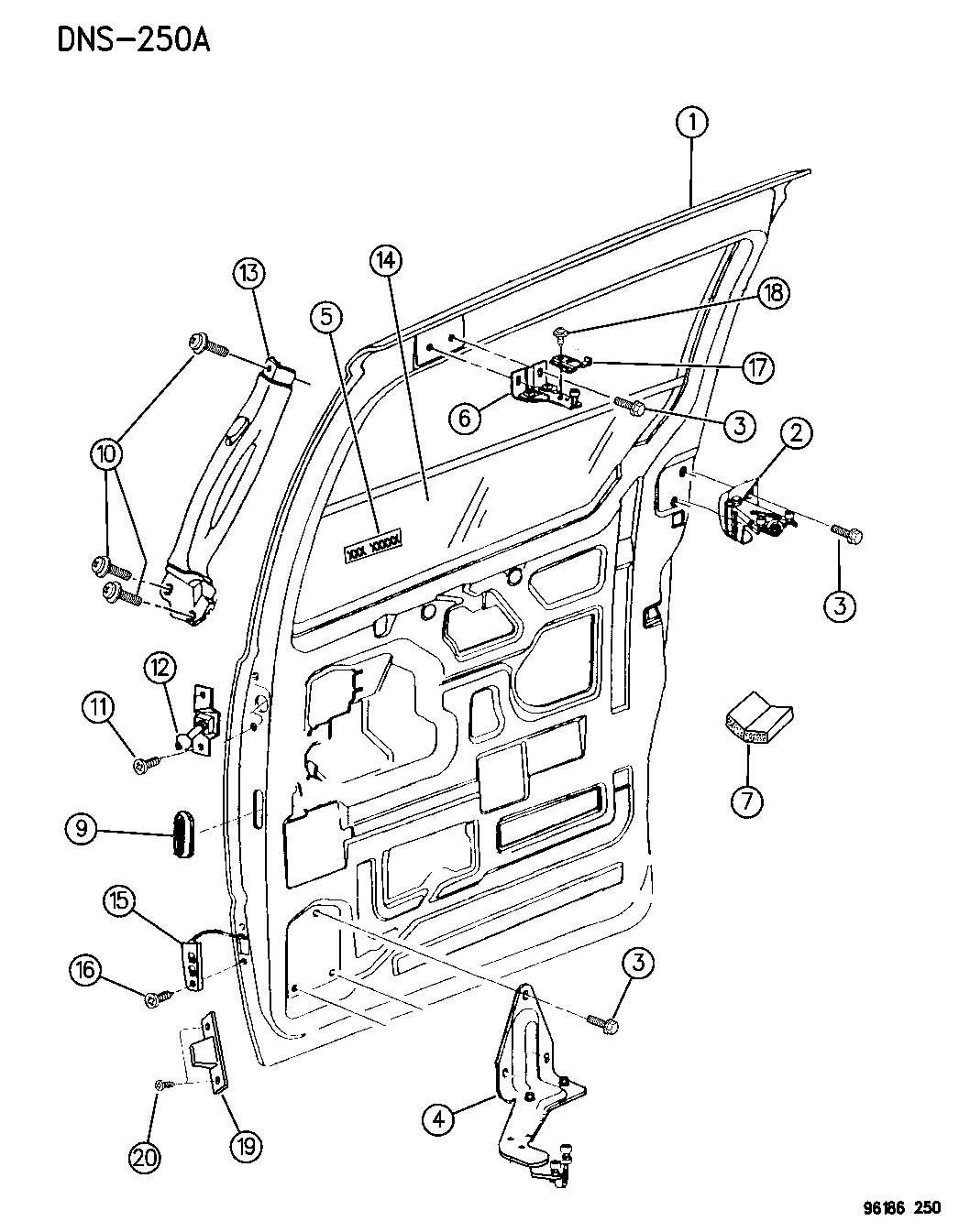 chrysler-town-country-hinge-sliding-door-body-side-left-door