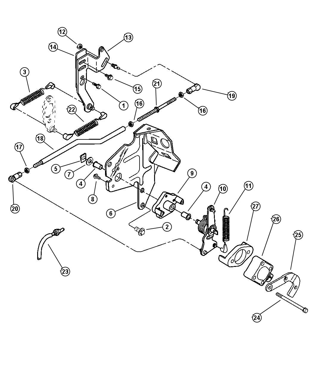 Dodge Ram 2500 Cable. Accelerator 53031594 Mopar Parts Overstock