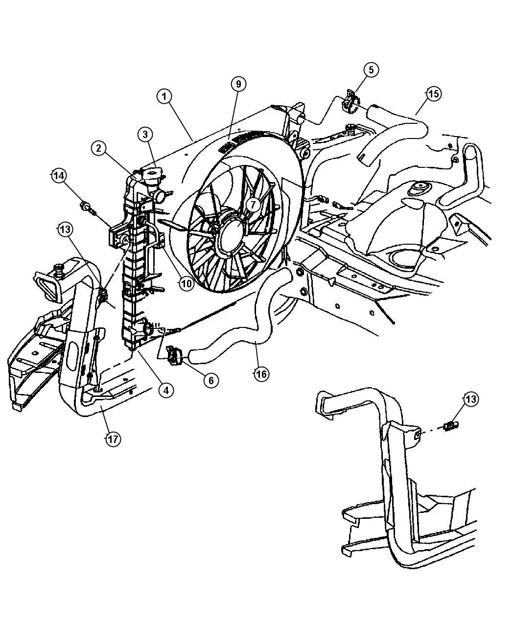 Jeep Grand Cherokee Fan Cooling Engine Fan 52079441 Mopar Parts Overstock Lakeland Fl