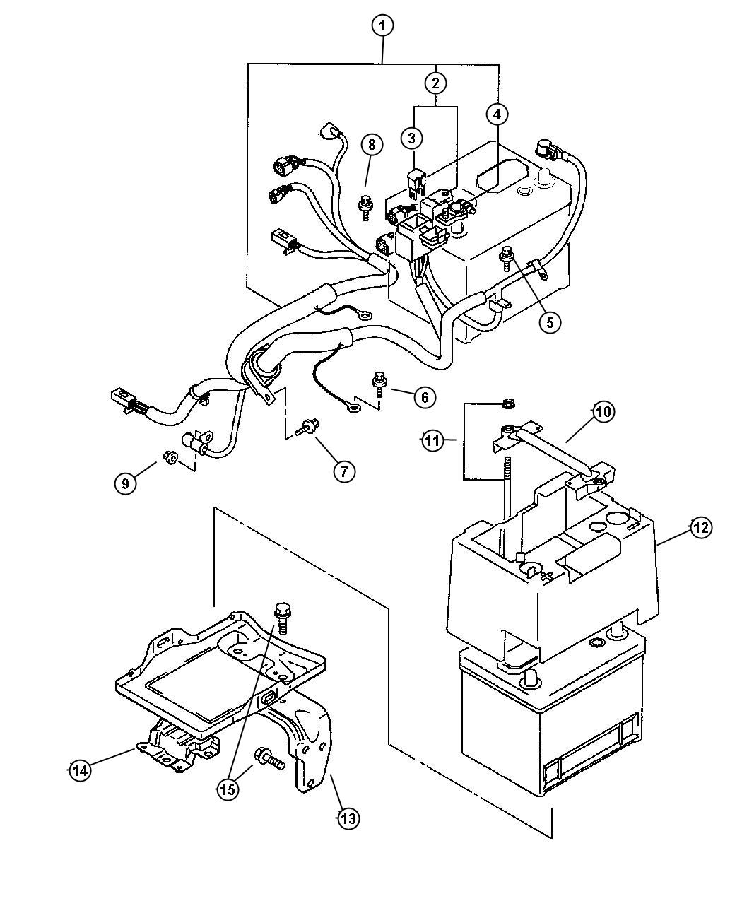 Chrysler Sebring Terminal. Battery MU800889 Mopar Parts Overstock