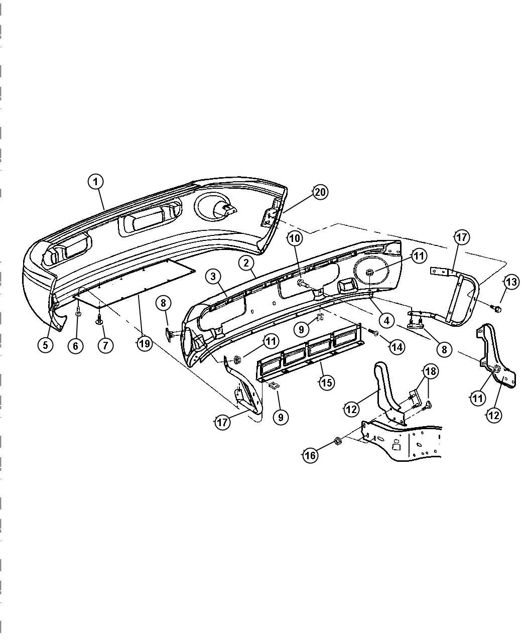 dodge-ram-1500-fascia-front-primed-upper-front-body-color-bumper