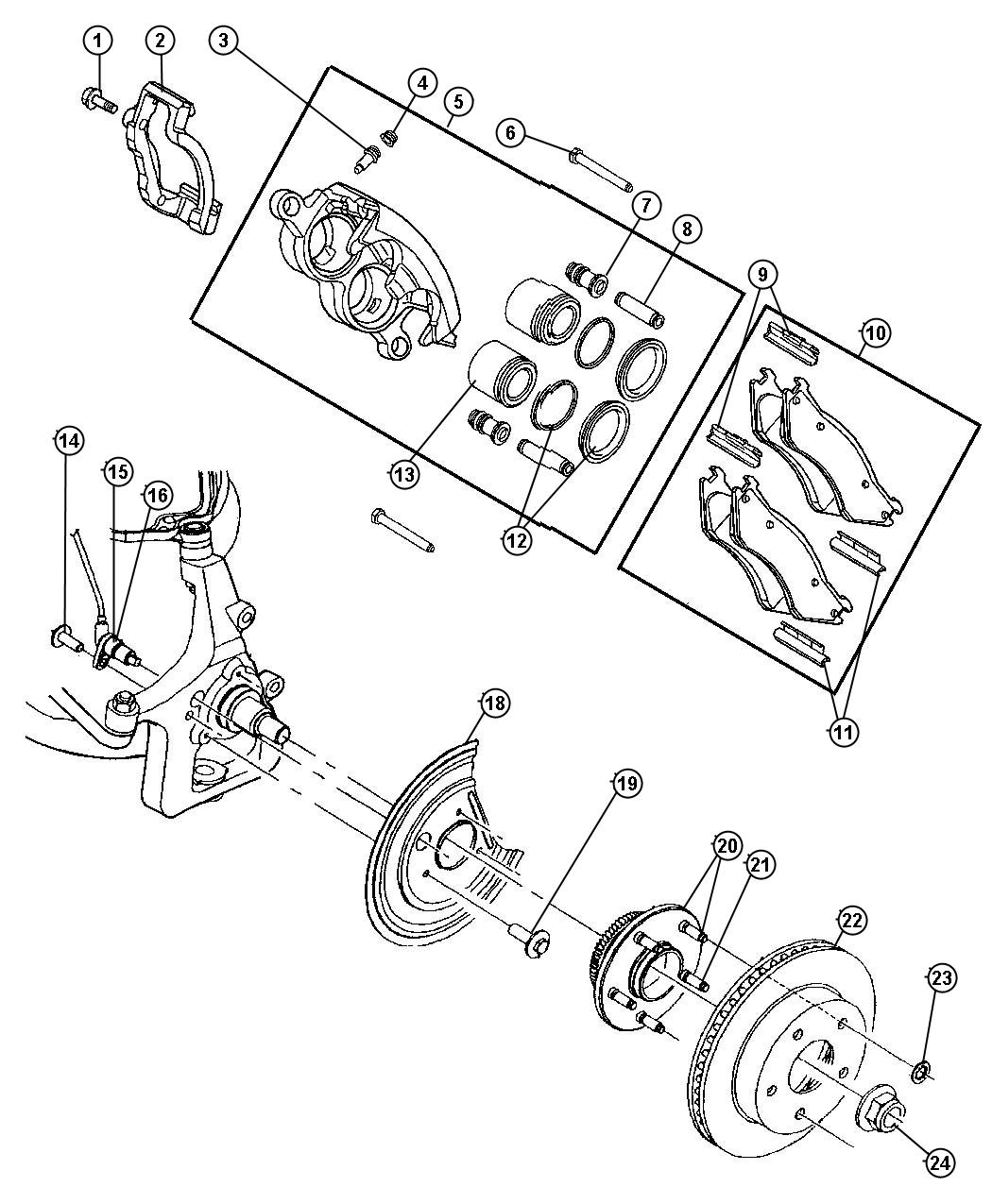 dodge Ram 2500 Shield. Brake. Right or left - 05015139AA | Mopar Parts ...