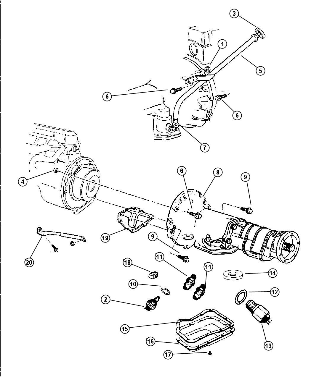 2000 Dodge Dakota QUAD CAB 4.7L V8 A/T Switch. Neutral safety, back up ...