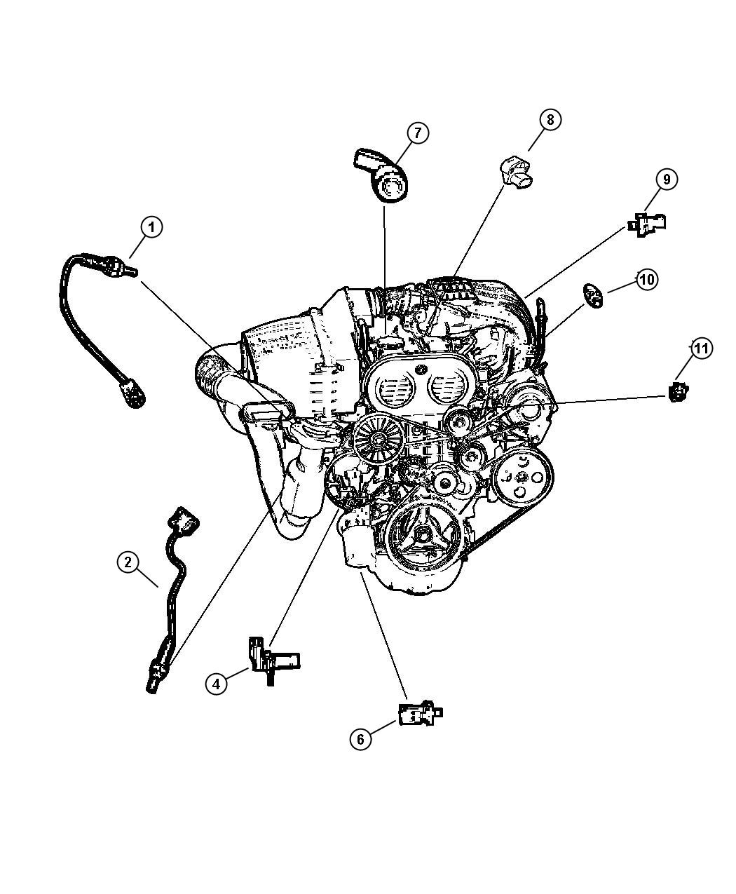 Jeep Commander Sensor, sensor kit. Throttle position - 68404428AA ...