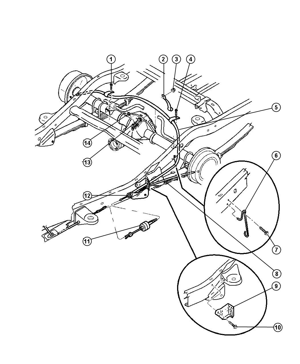 52009771AA - Dodge Bracket. Brake cable guide. Reaction | Mopar Parts ...