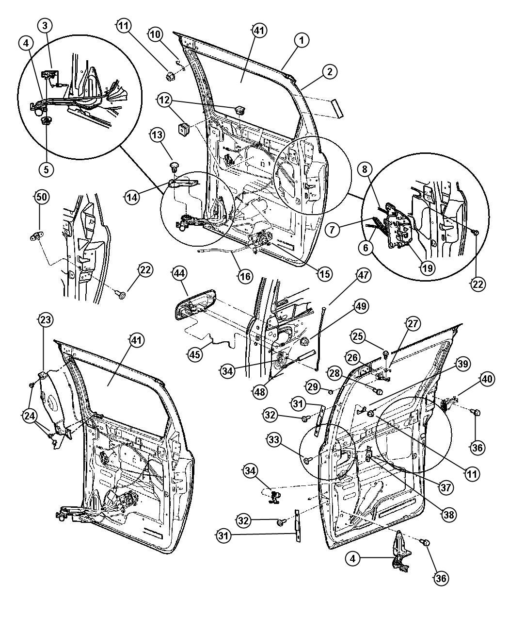 Dodge Caravan Latch. Sliding door. Left. Power, power doors - power