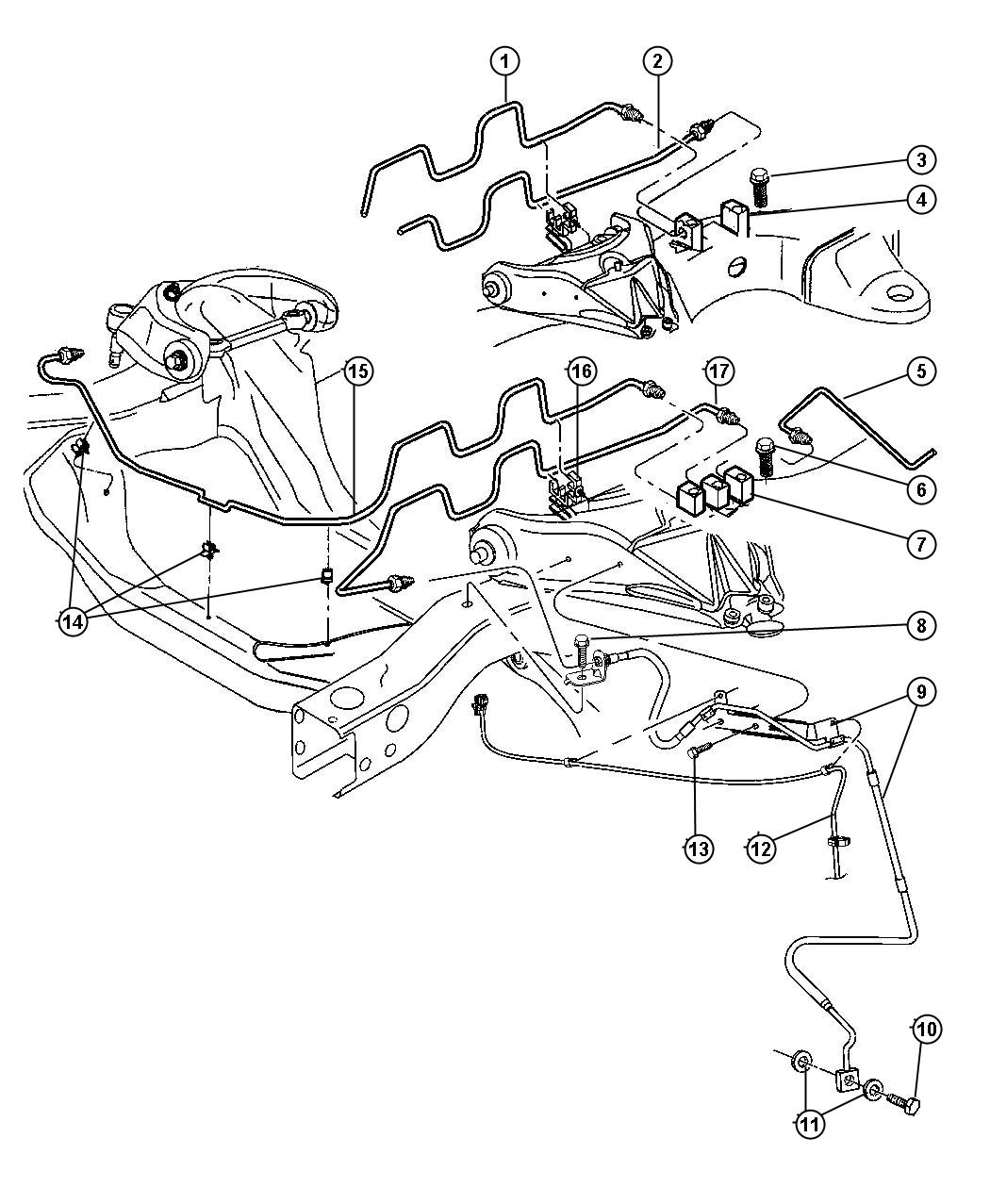 Dodge Durango Hose. Brake. Right. Awal, hosesfrontwith, hosesfrontan