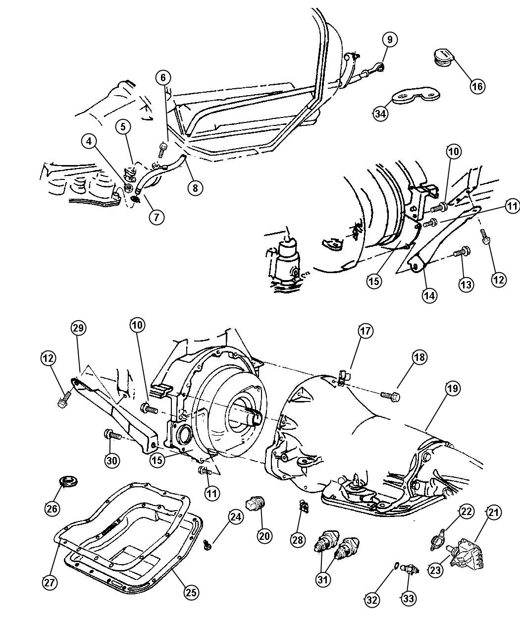 Dodge Ram 1500 Overhaul package. Transmission 68330463AB Mopar