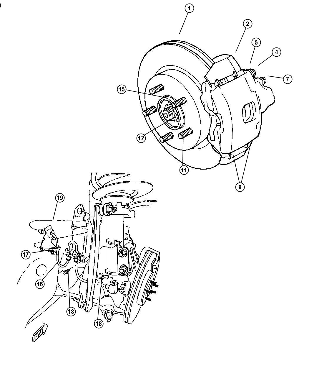 Dodge Intrepid Rotor. Brake - 04779101AA | Mopar Parts Overstock ...