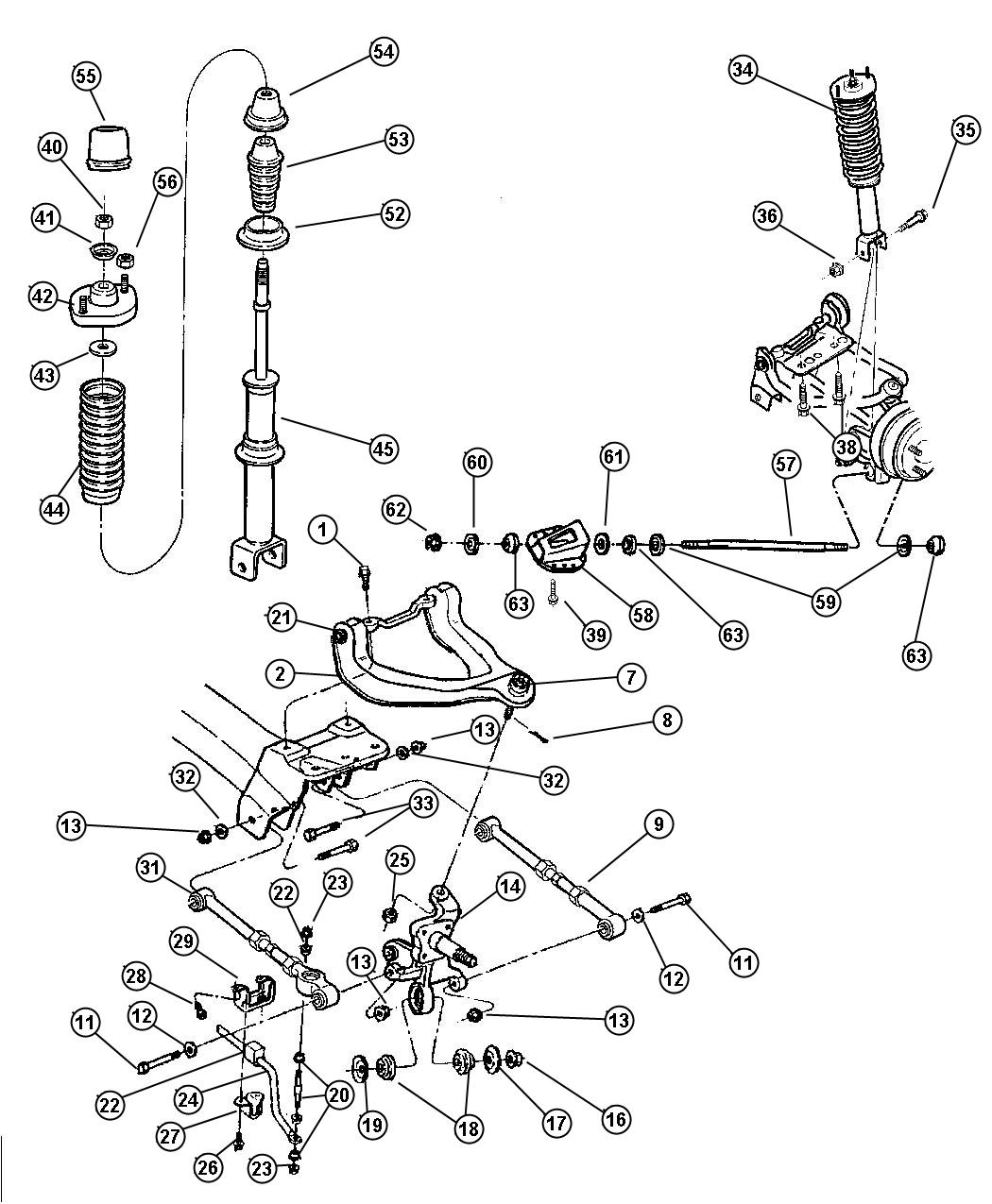 Chrysler Sebring Mount. Strut. Spring upper - 04626931 | Mopar Parts ...