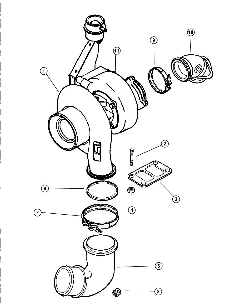 Dodge Ram 2500 Actuator. Wastegate. Federal, canada - 05013667AA