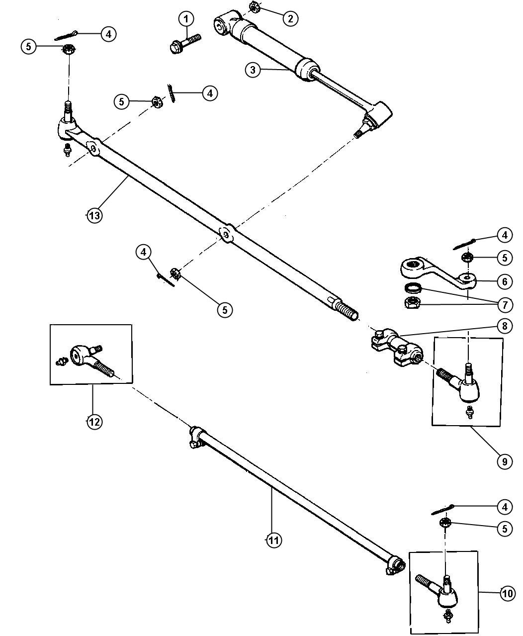 jeep Wrangler Damper. Steering linkage. Antilockargentina, ckdargentina ...