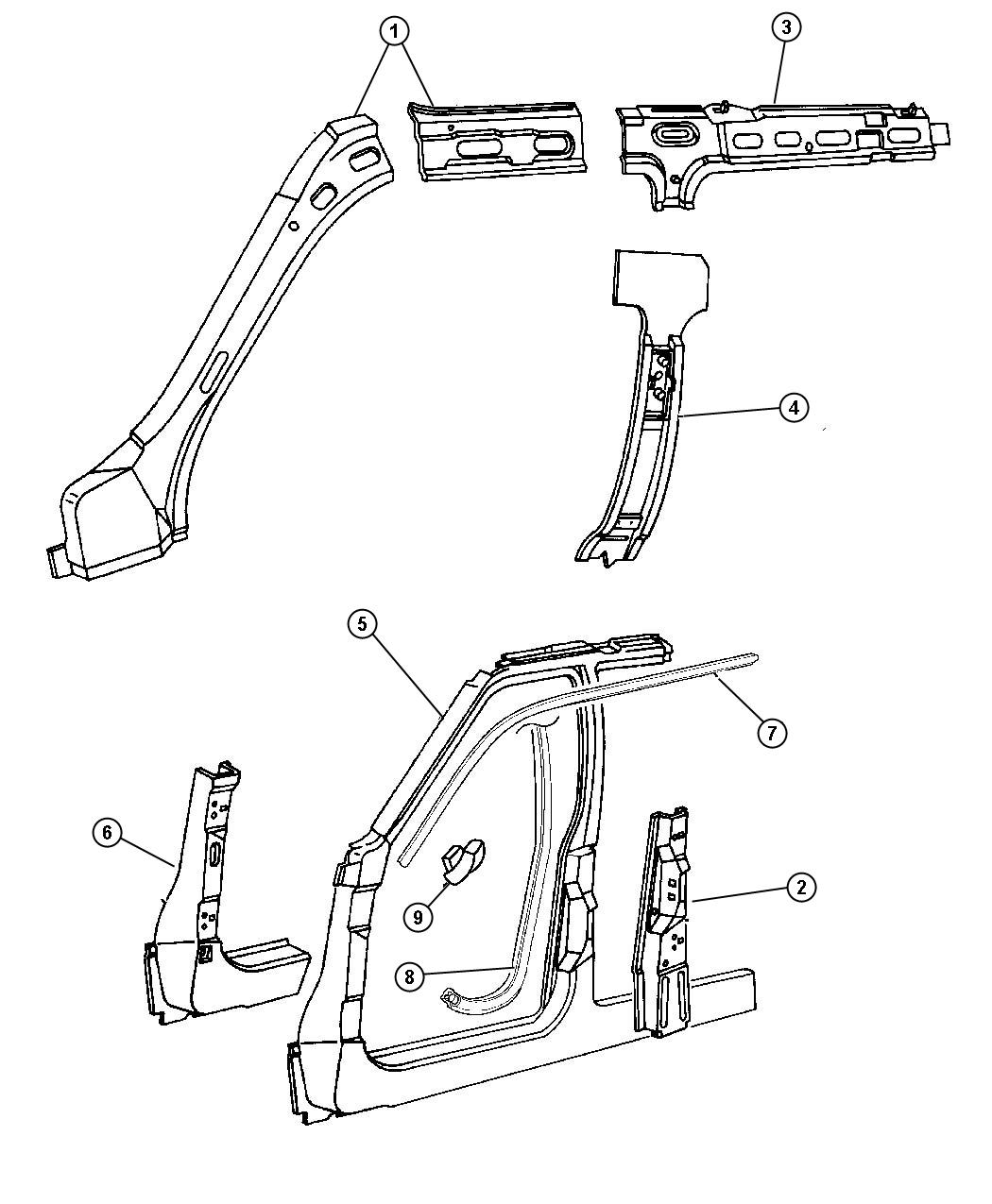 Jeep Cherokee Body Parts Diagram / ZJ Grand Cherokee Body Parts - 4