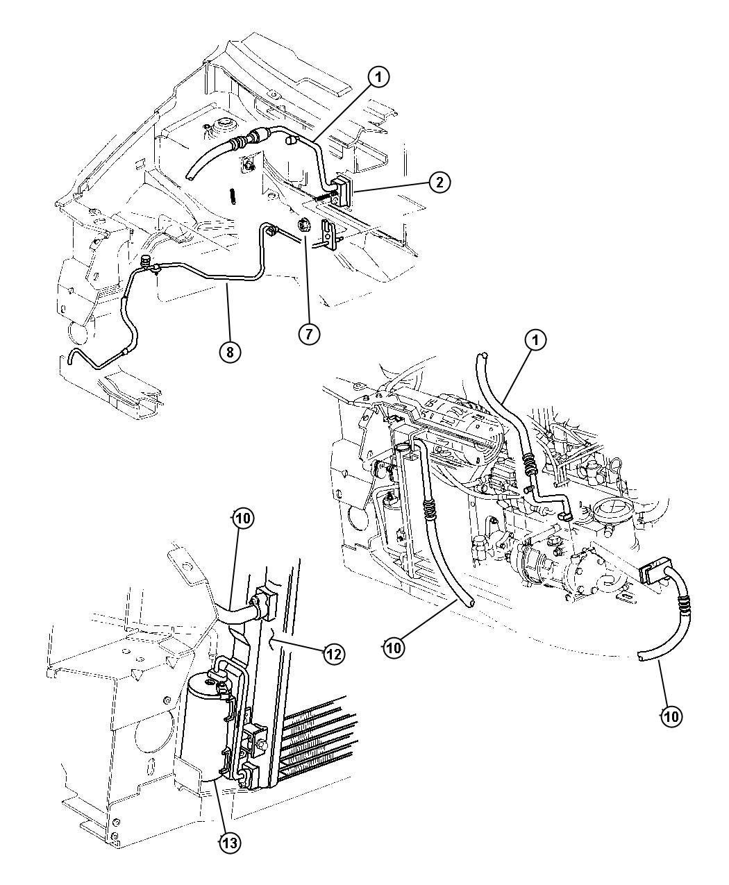 Dodge Grand Caravan Valve. A C Expansion. Front. Contains: - 04882342 