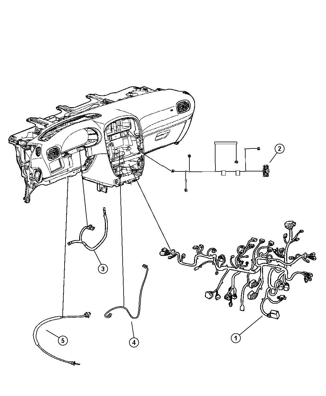 Dodge Grand Caravan Wiring. Dvd jumper - 04868763AA | Mopar Parts