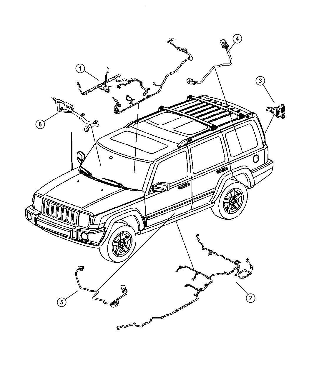 Jeep Commander Wiring. Control module. Transmission control module