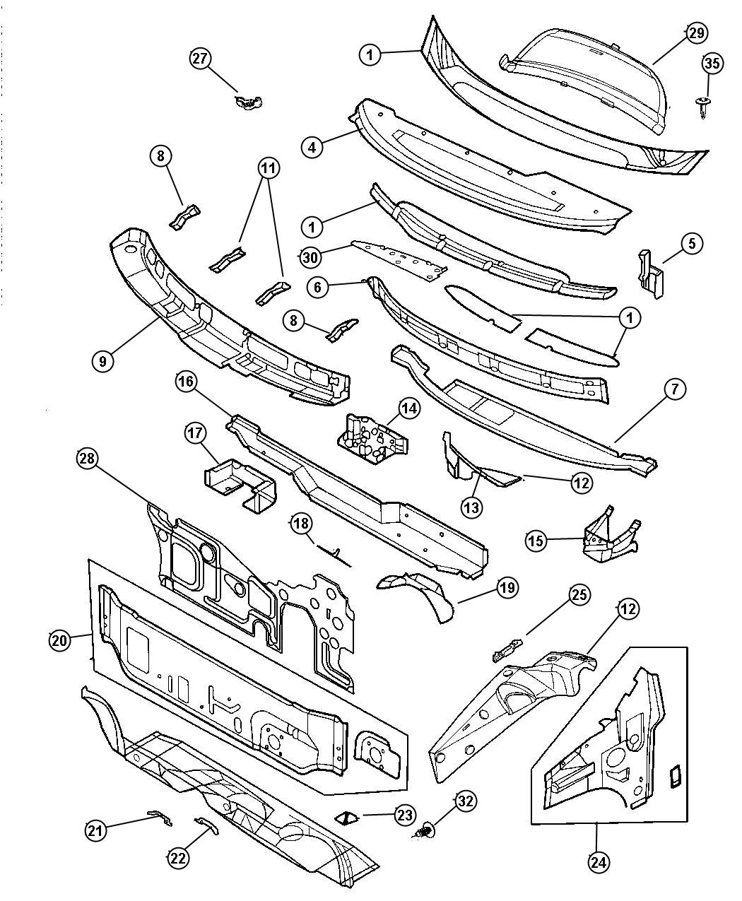 2004 Dodge Grand Caravan Parts Diagrams