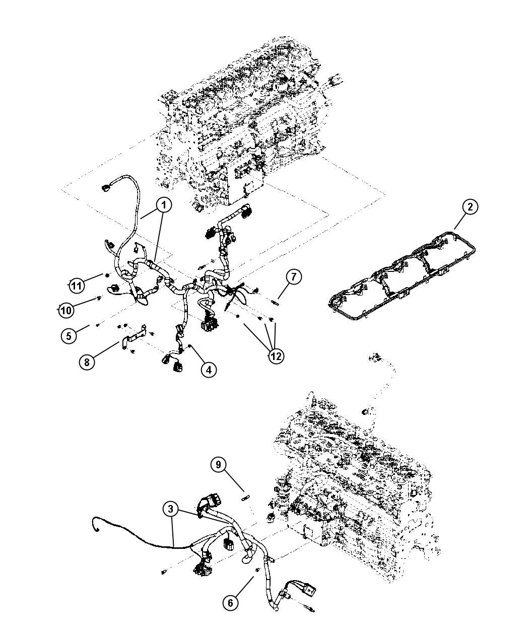 68005458AC - Mopar Wiring. Engine. Tag # 4939021 | Mopar Parts ...