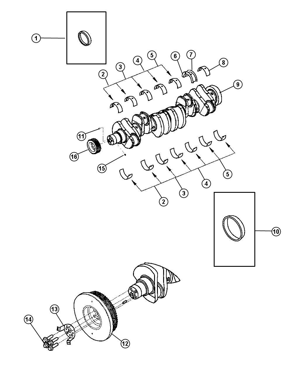 2004 Dodge Ram 2500 Damper. Crankshaft. [[federal emissions, emissions ...