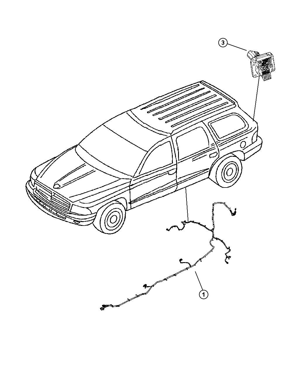 Dodge Durango Wiring Chassis Trailer Tow Group Aht Ahc