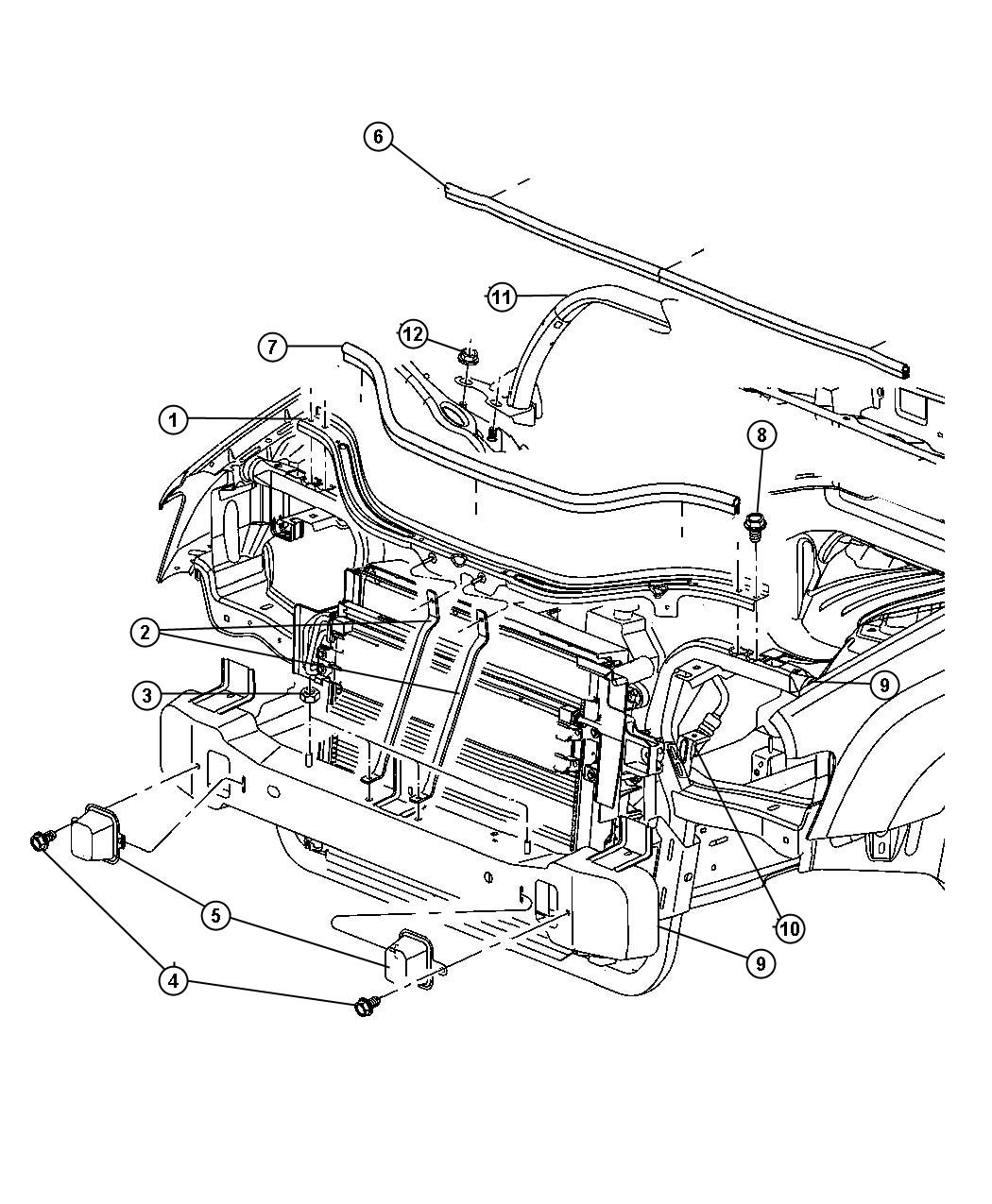 2007 Jeep Commander Brace. Suspension - 55396886AC | Mopar Parts ...