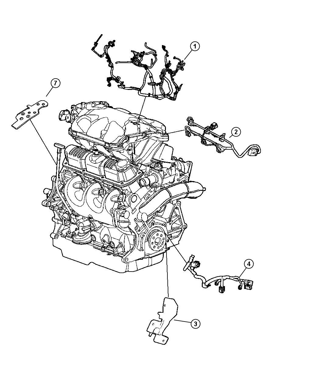 04868633AD - Chrysler Wiring. Fuel rail. Midyear | Mopar Parts ...