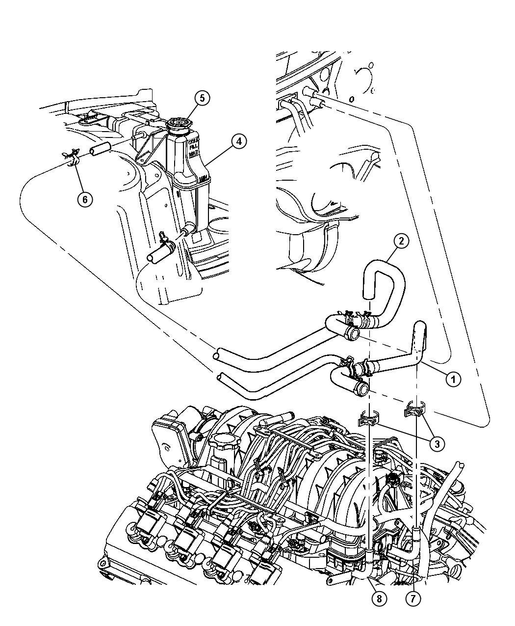 04892346AD - Mopar Tube. Coolant outlet | Mopar Parts Overstock