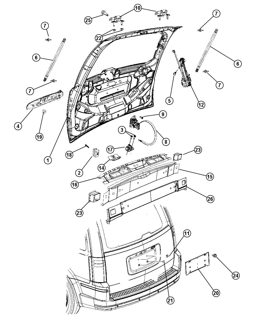 Dodge Caravan Parts List