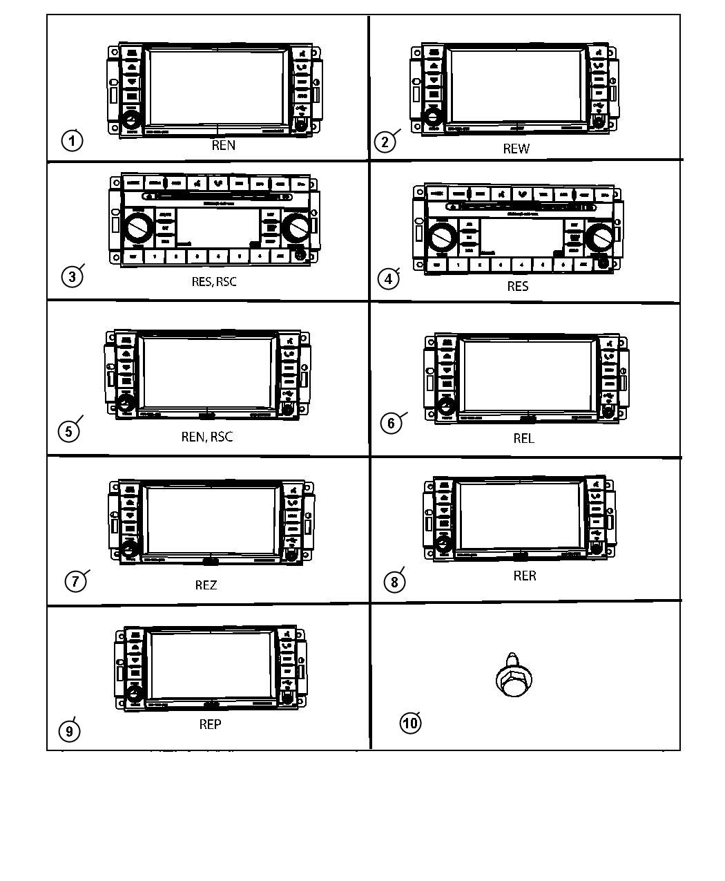 Dodge Grand Caravan Radio. Am/fm with cd - 05064411AD | Mopar Parts