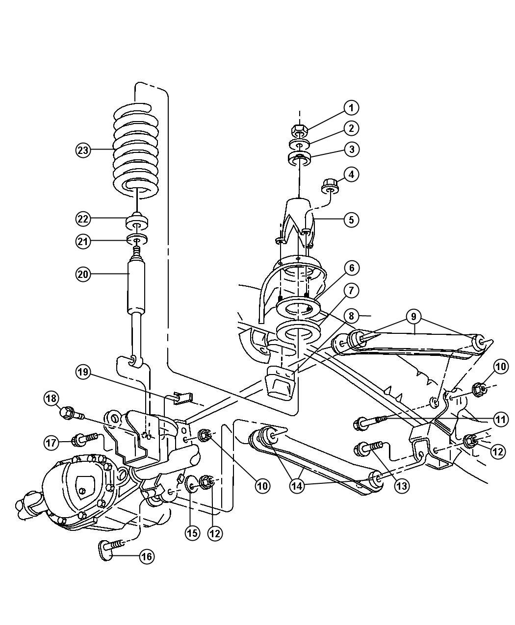 2005 Dodge Ram 2500 4x4 Front Suspension Diagram