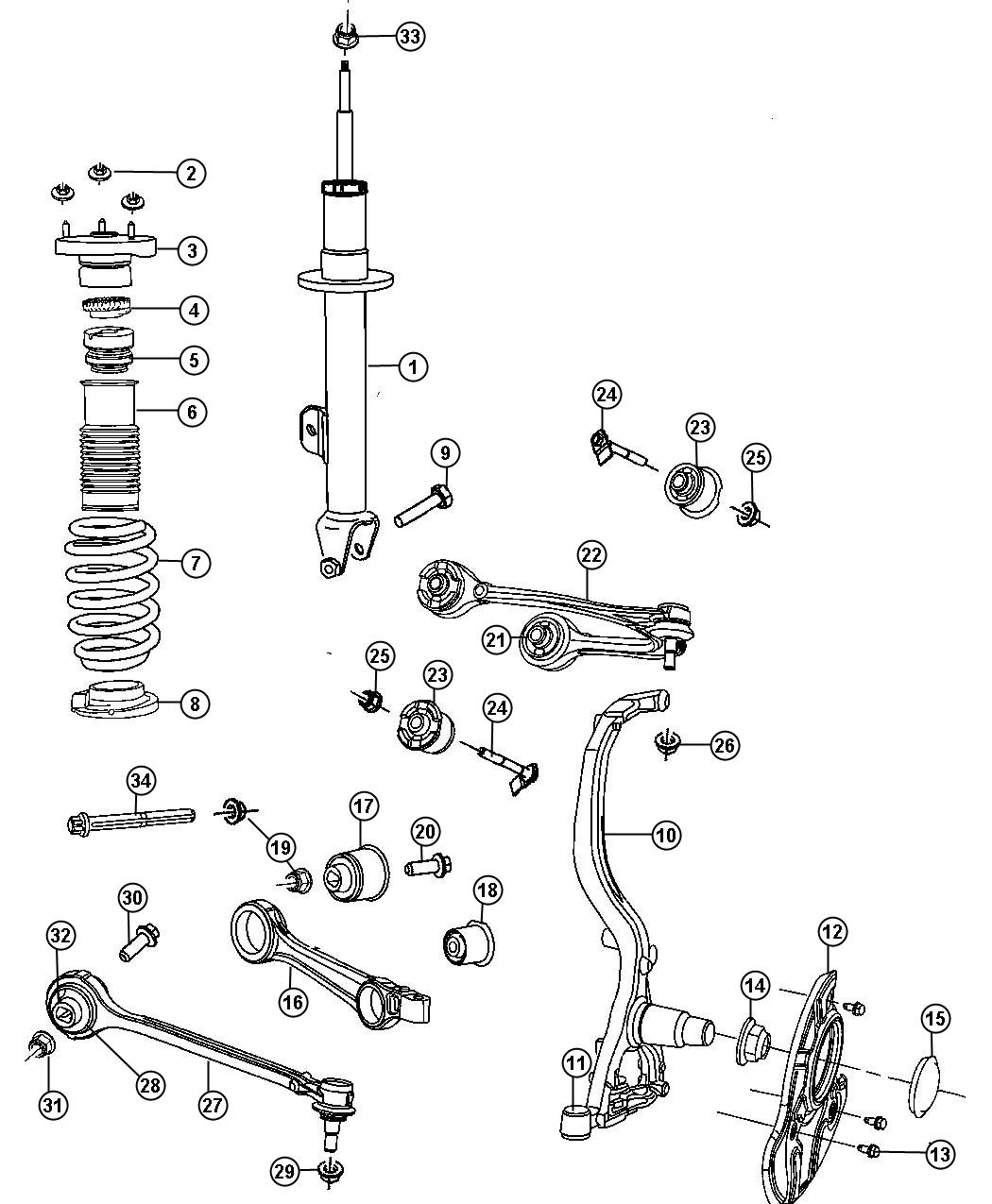 Dodge Challenger Arm. Control, lower control. Front. Right or left ...