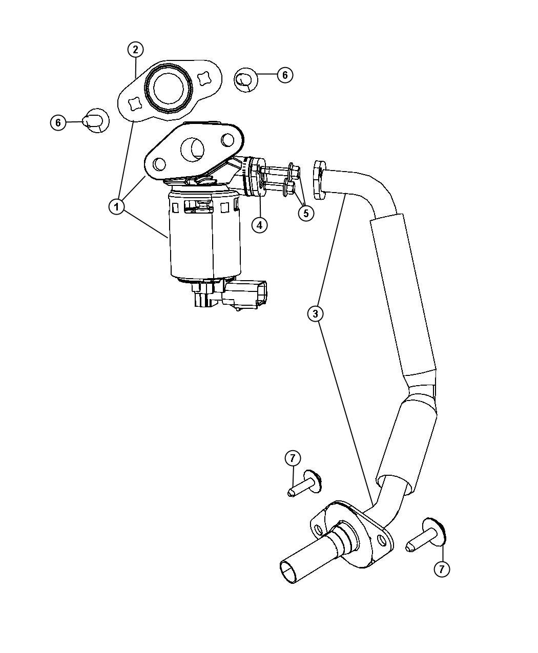 2007 Dodge Nitro Valve Valve Assy Egr Valve Assy Egr Assyegr Eghegq Egf 04593888aa