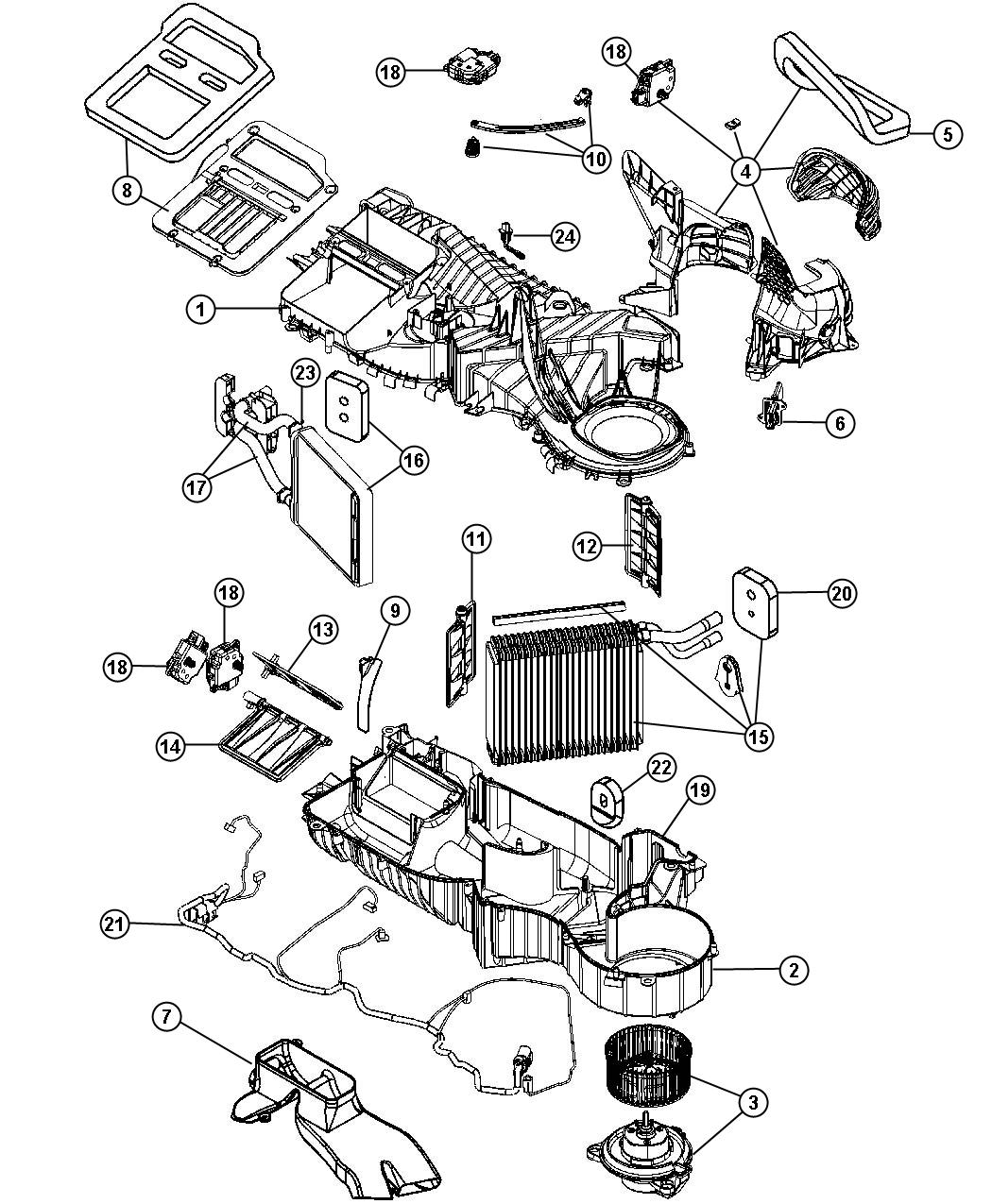 Dodge Dakota Clamp kit. Heater core tubes - 68031980AA | Mopar Parts ...