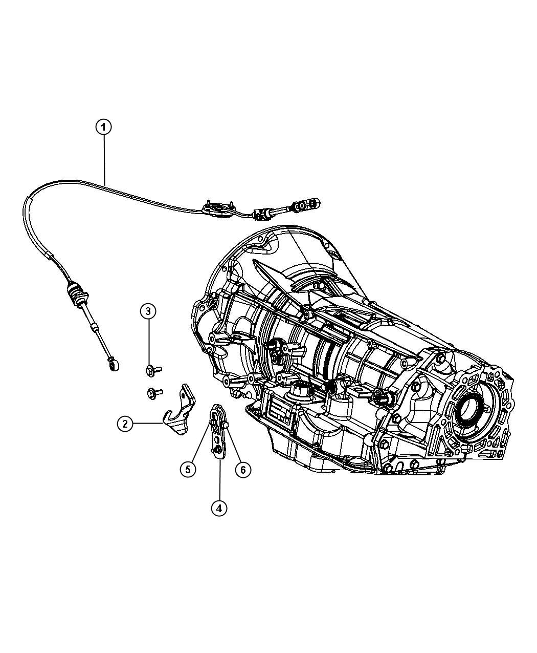 2010 Jeep Wrangler Cable. Shift transmission auto 52060164AD Mopar