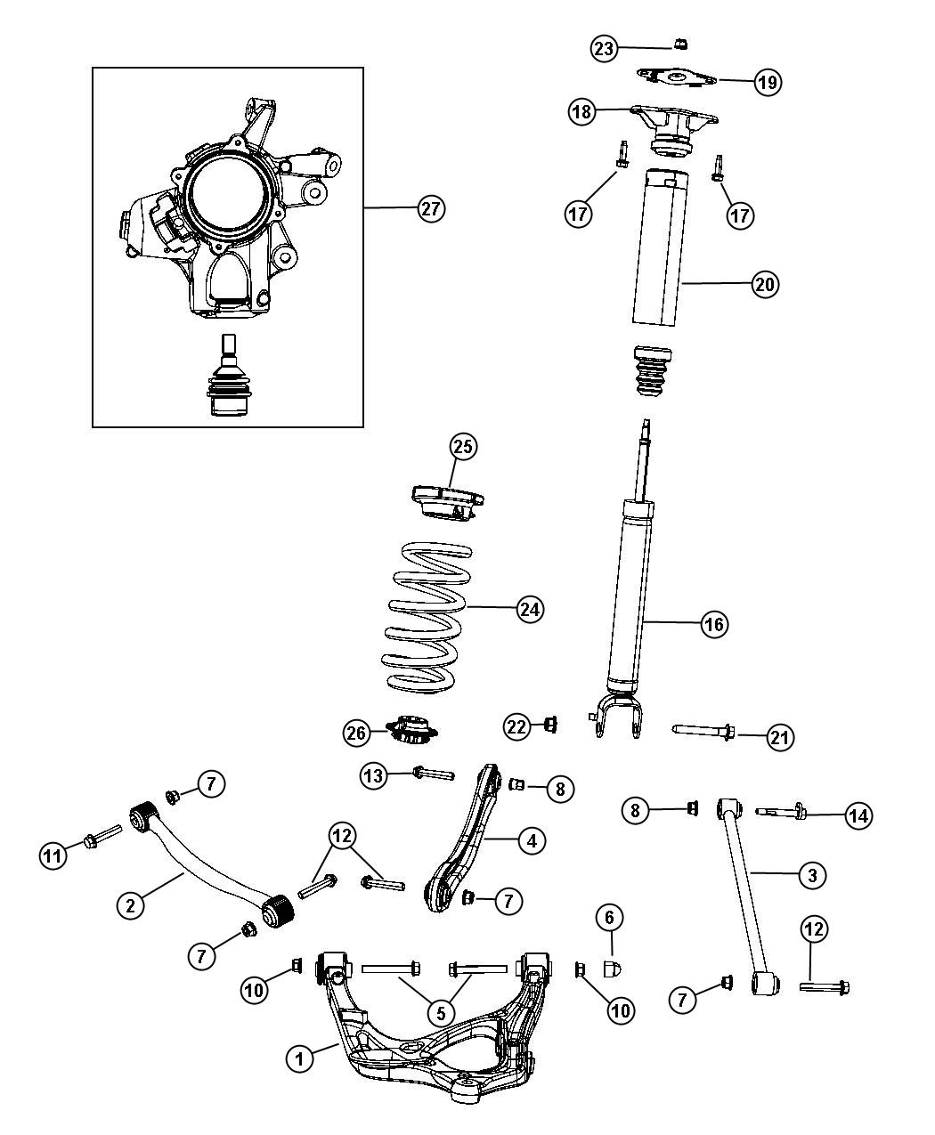 2010 Dodge Avenger Bolt, used for: screw and washer. Hex head. M11x1 ...