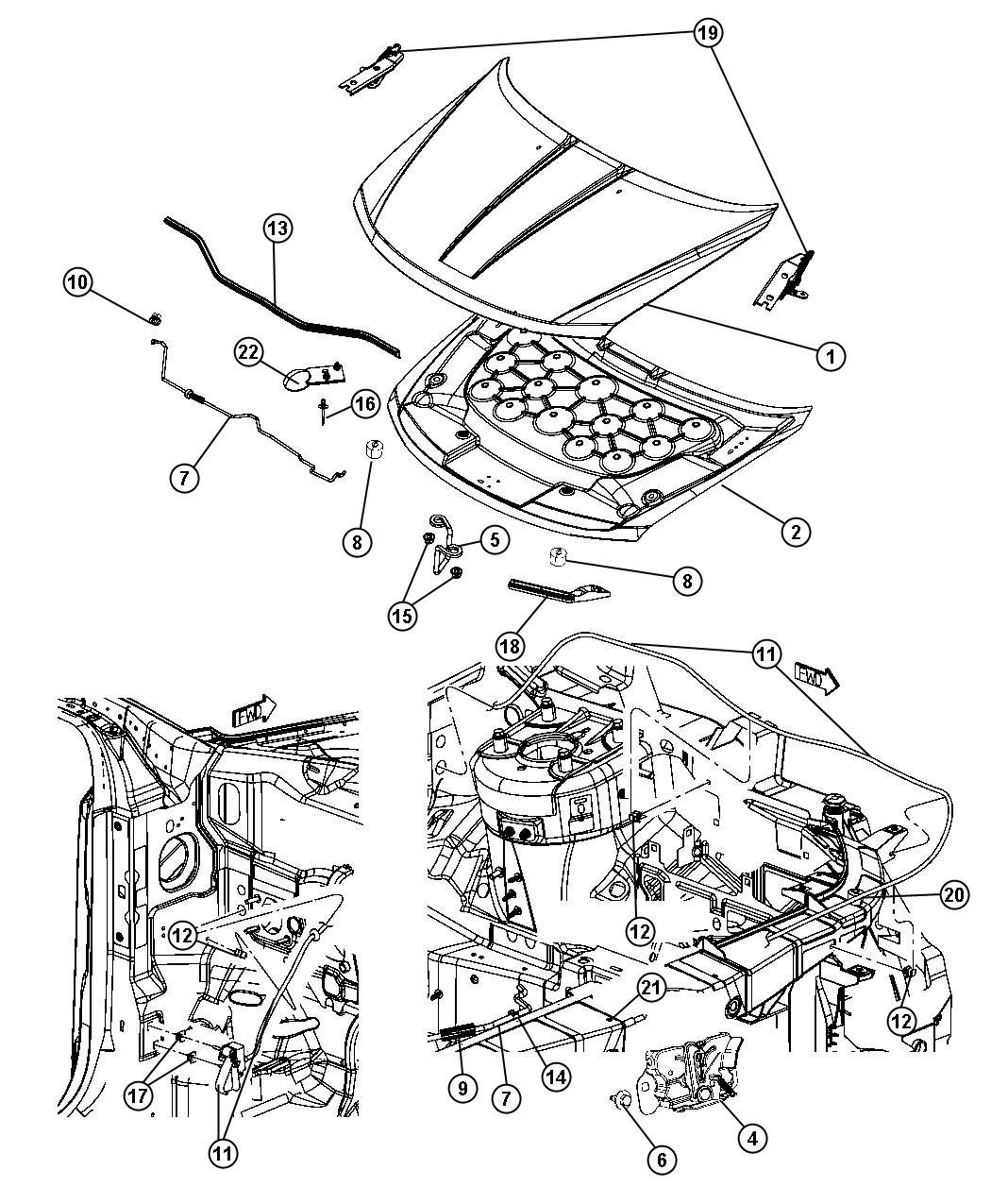 Dodge Challenger Front End Diagram