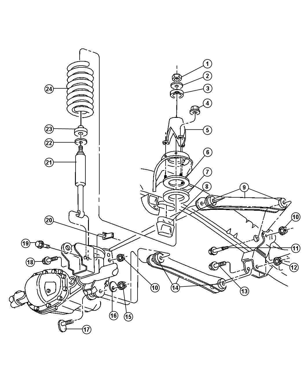 2010 Dodge Ram 1500 Front Suspension Diagram