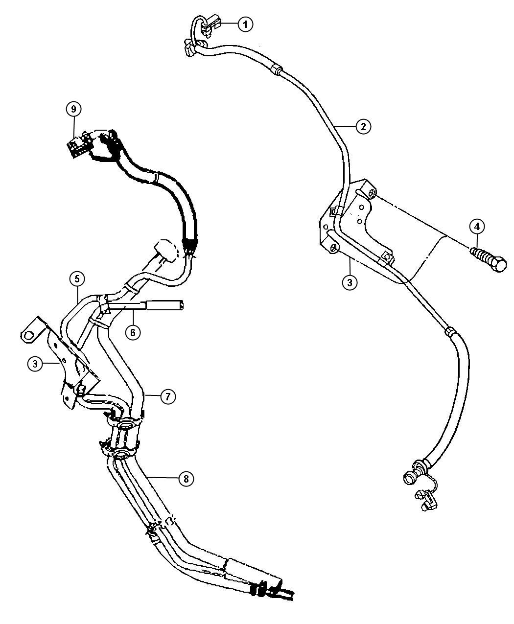 Dodge Ram 1500 Fuel Line Clip