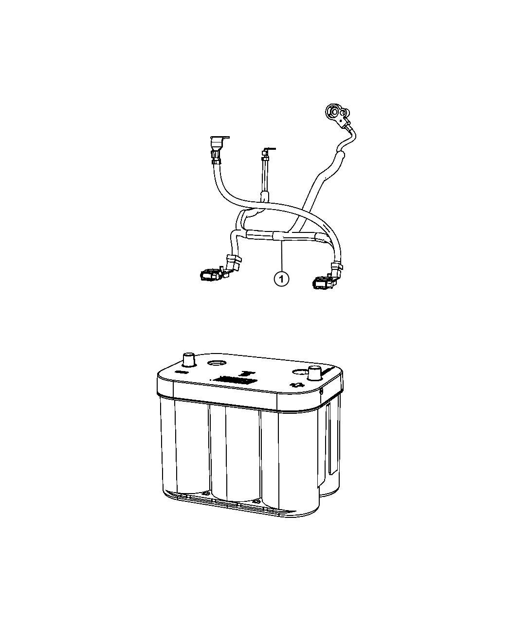 dodge Journey Wiring. Battery 68143974AC Mopar Parts Overstock