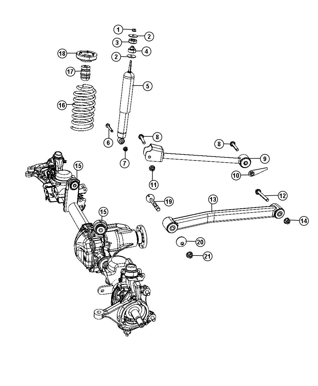 Jeep Wrangler Spring. Front coil. Left, right - 68196644AA | Mopar ...