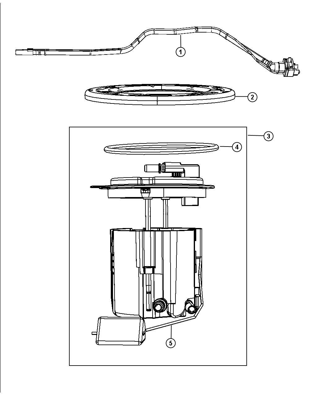 Jeep Wrangler Module kit. Fuel pump/level unit - 68065575AD | Mopar Parts Overstock, Lakeland FL