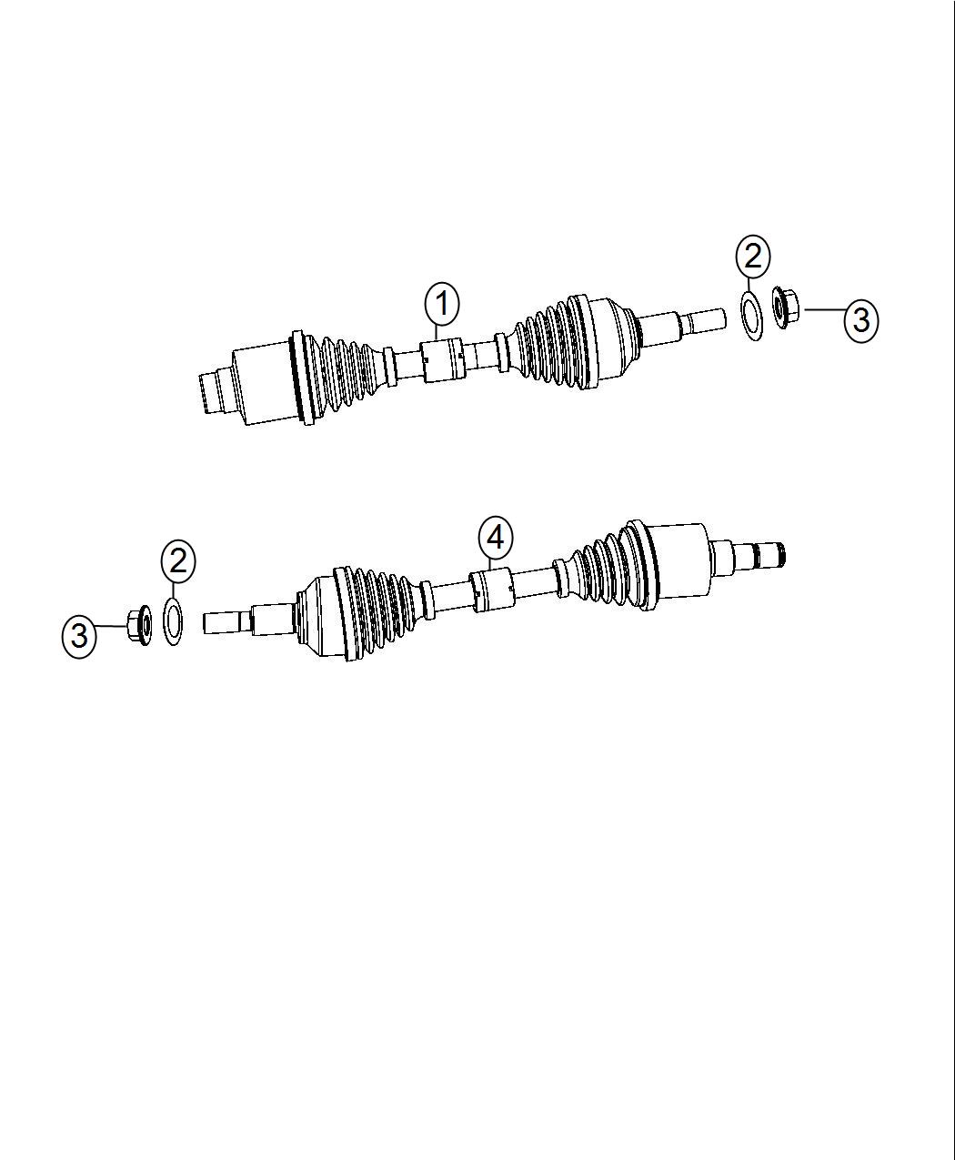 Dodge Journey Shaft. Front drive. Right. Export. [3.6l v6 24v vvt ...