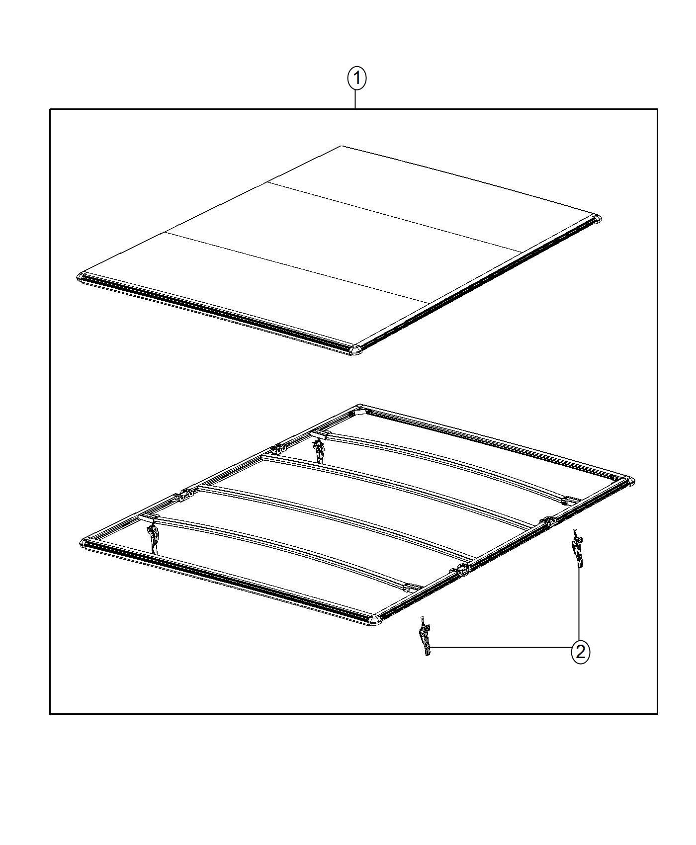 Ram 1500 Cover kit. Tonneaufolding. Tonneaufolding 82216337AA