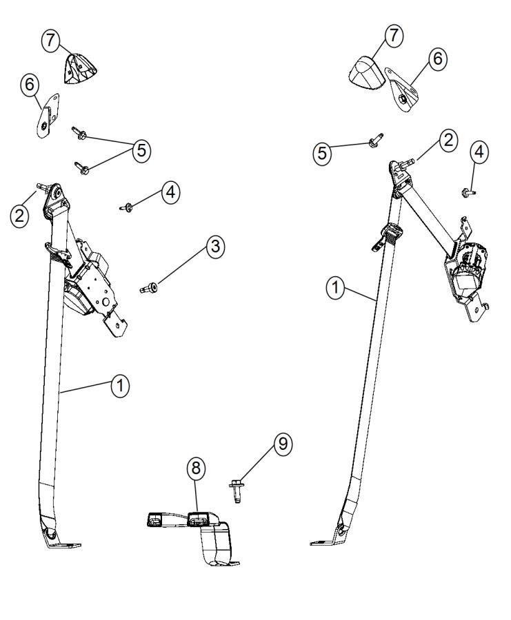 dodge-journey-bracket-seat-belt-right-rear-50-50-split-recline-seat-d-pillar-04610128ad